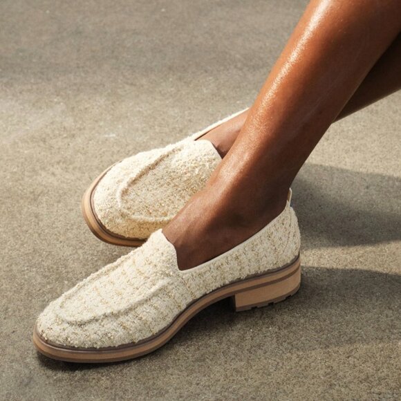 Rothy's The Lug Loafer Snowcap Bouclé CreamSize 8 - Picture 2 of 15